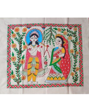 Handmade Radha-krishna painting