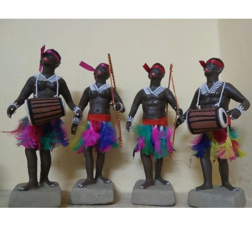 Tribes clay dolls