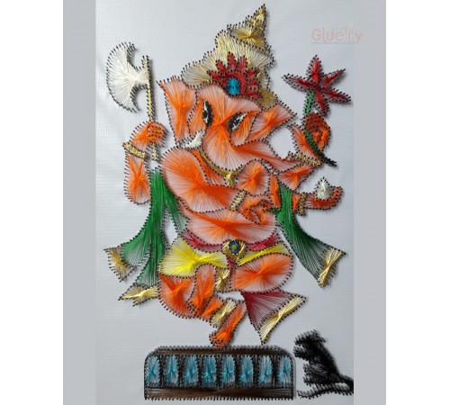 Embroidery Art of Ganesh 1 ft x 1.5 ft